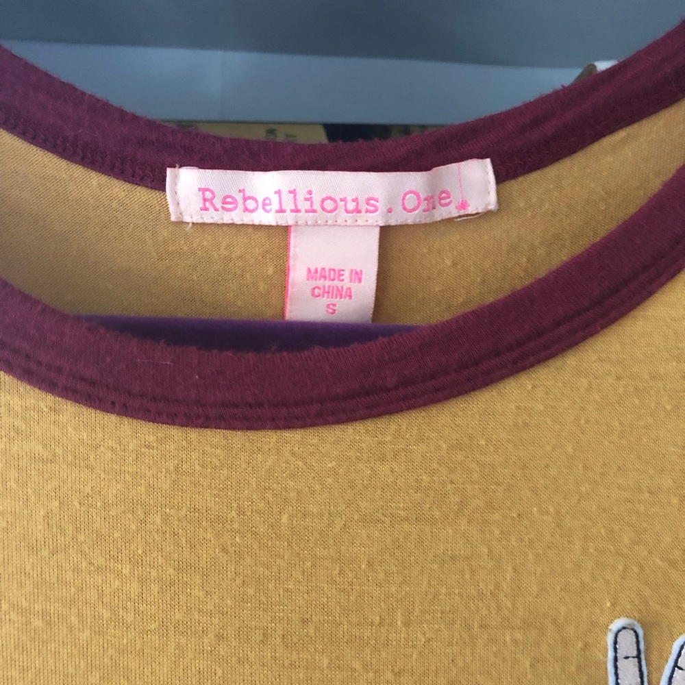 ❌DONATED❌Peace Out ✌️ Ringer Tee - Picture 3 of 6